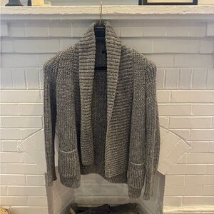 Women’s JCREW Gray Shawl Collar Sweater